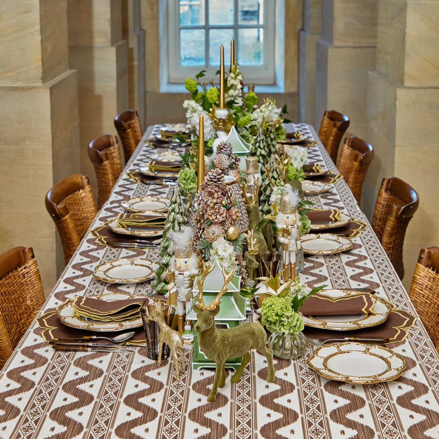 Mrs. Alice Gold Petal Bamboo Dinner & Starter Plates (Set of 8)< Crockery Sets