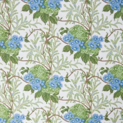 Mrs. Alice Green & Blue Lady Isabella's Garden Fabric< Serena Fresson Fabrics