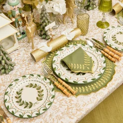 Mrs. Alice Green & Gold Laurel Placemats (Set of 4)< Placemats