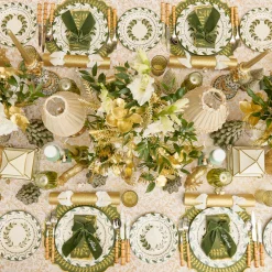 Mrs. Alice Green & Gold Laurel Placemats (Set of 4)< Placemats