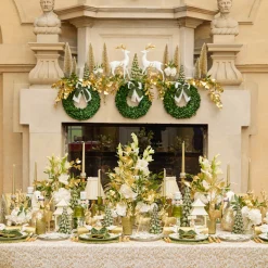 Mrs. Alice Green & Gold Laurel Placemats (Set of 4)< Placemats