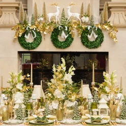 Mrs. Alice Green & Gold Laurel Placemats (Set of 4)< Placemats