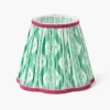 Mrs. Alice Green & Raspberry Ikat Lampshade (18cm)< Summer Lighting | Lampshades