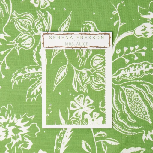Mrs. Alice Green Chelsea Square Fabric< Serena Fresson Fabrics