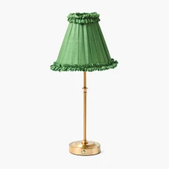 Mrs. Alice Green Frilled Silk Lampshade (18cm)< Lampshades
