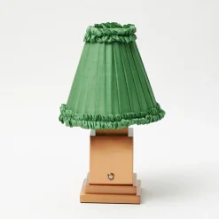 Mrs. Alice Green Frilled Silk Lampshade (18cm)< Lampshades