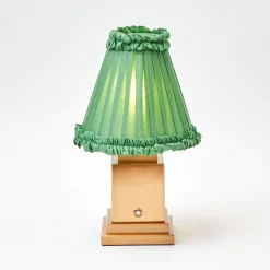 Mrs. Alice Green Frilled Silk Lampshade (18cm)< Lampshades