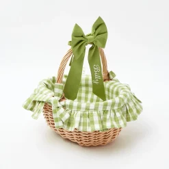 Mrs. Alice Green Gingham Basket< Spring Decorations