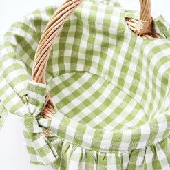 Mrs. Alice Green Gingham Basket< Spring Decorations