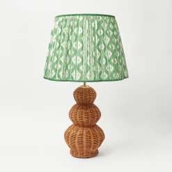 Mrs. Alice Green Ikat Scalloped Lampshade (40cm)< Lampshades