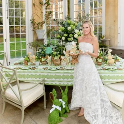 Mrs. Alice Green Leonora Lacquer Rechargeable Lamp with Green Lotus Bow Shade (18cm)< Rechargeable Table Lamps | For The Millenial