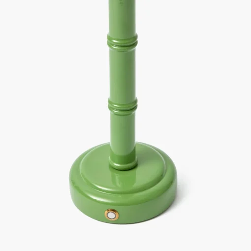 Mrs. Alice Green Leonora Lacquer Rechargeable Lamp with Olive Lotus Shade (18cm)< Rechargeable Table Lamps