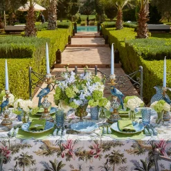 Mrs. Alice Green Linen Palm Tree Napkins (Set of 4)< Summer Table Linen | Napkins