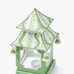 Mrs. Alice Green Mini Ikat Pagoda Lanterns (Pair)< Summer Candleware | Year-round Decorations
