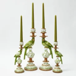 Mrs. Alice Green Parrot Candle Set< Summer Candleware | Candles