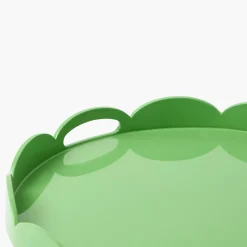 Mrs. Alice Green Scalloped Lacquer Round Tray< Trays | For Her