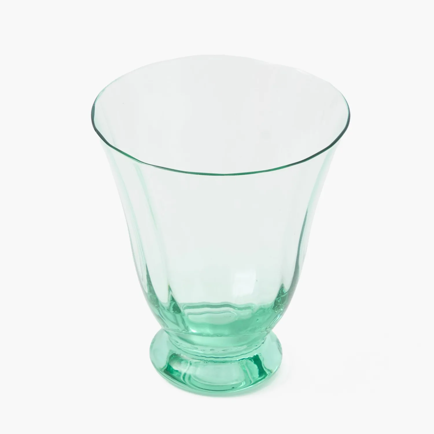 Mrs. Alice Green Tulip Water Glasses (Set of 4)< Summer Glassware | Glasses