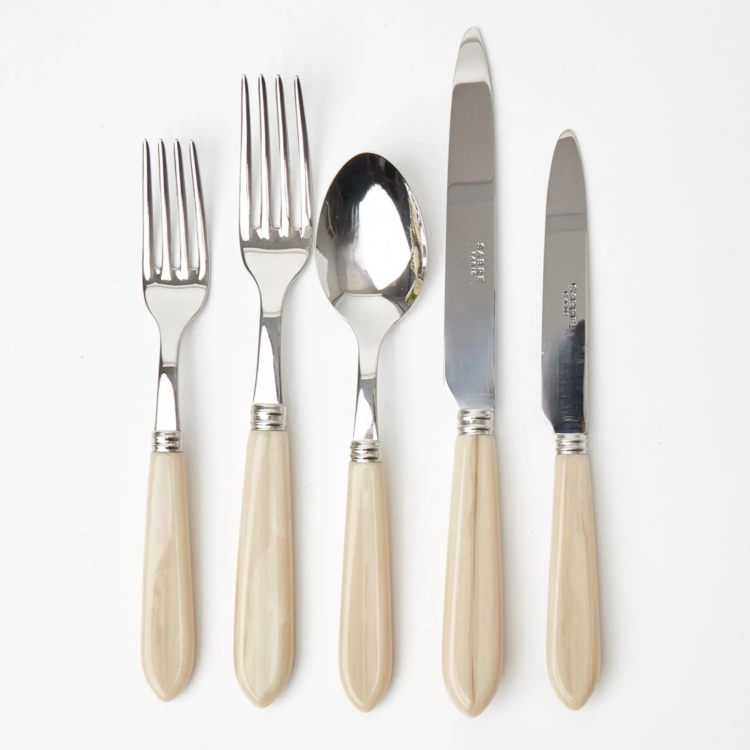 Mrs. Alice Grey Horn Cutlery Set (5 Piece)< Cutlery Sets