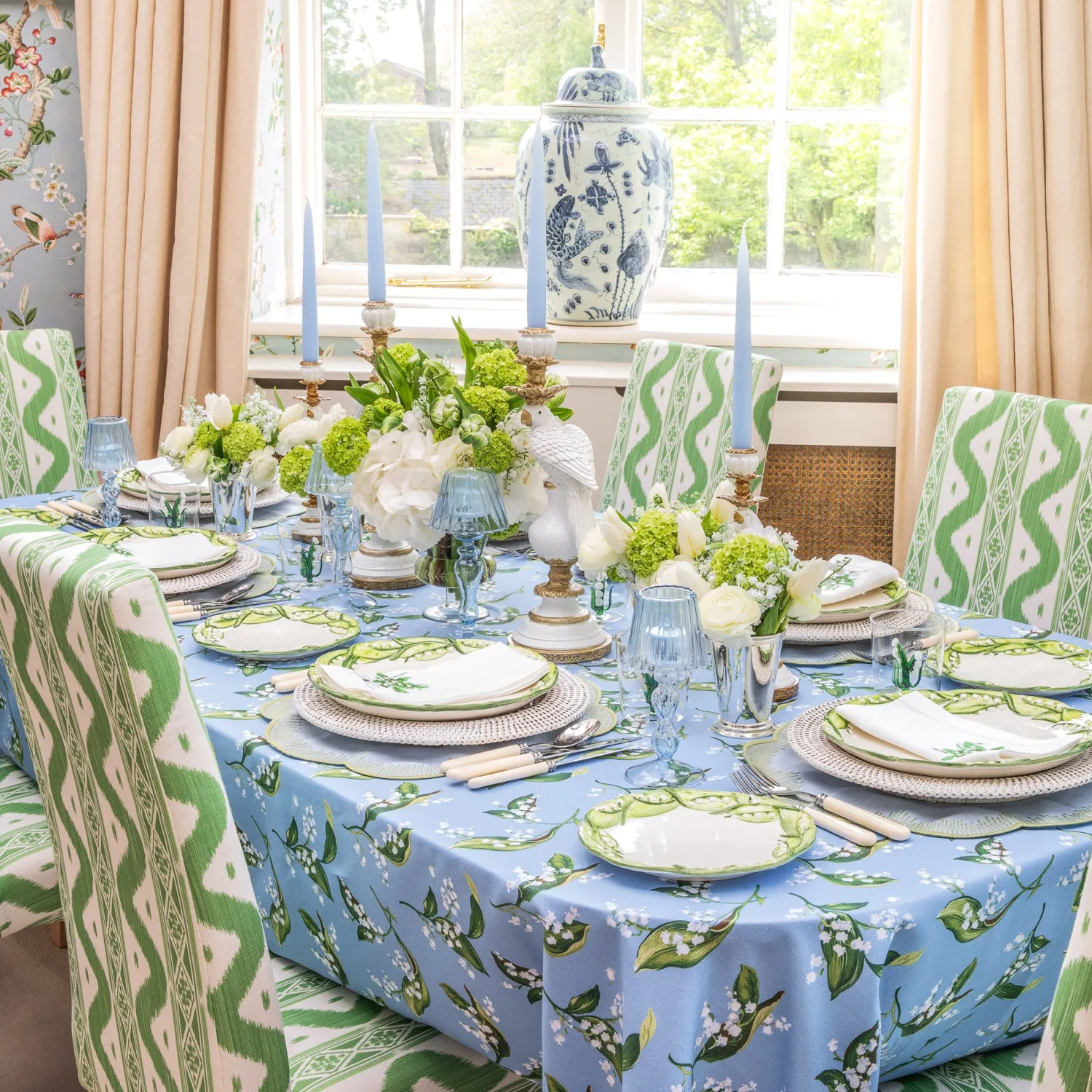 Mrs. Alice Handmade Ice Blue Candles (Set of 8)< Summer Candleware | Candles