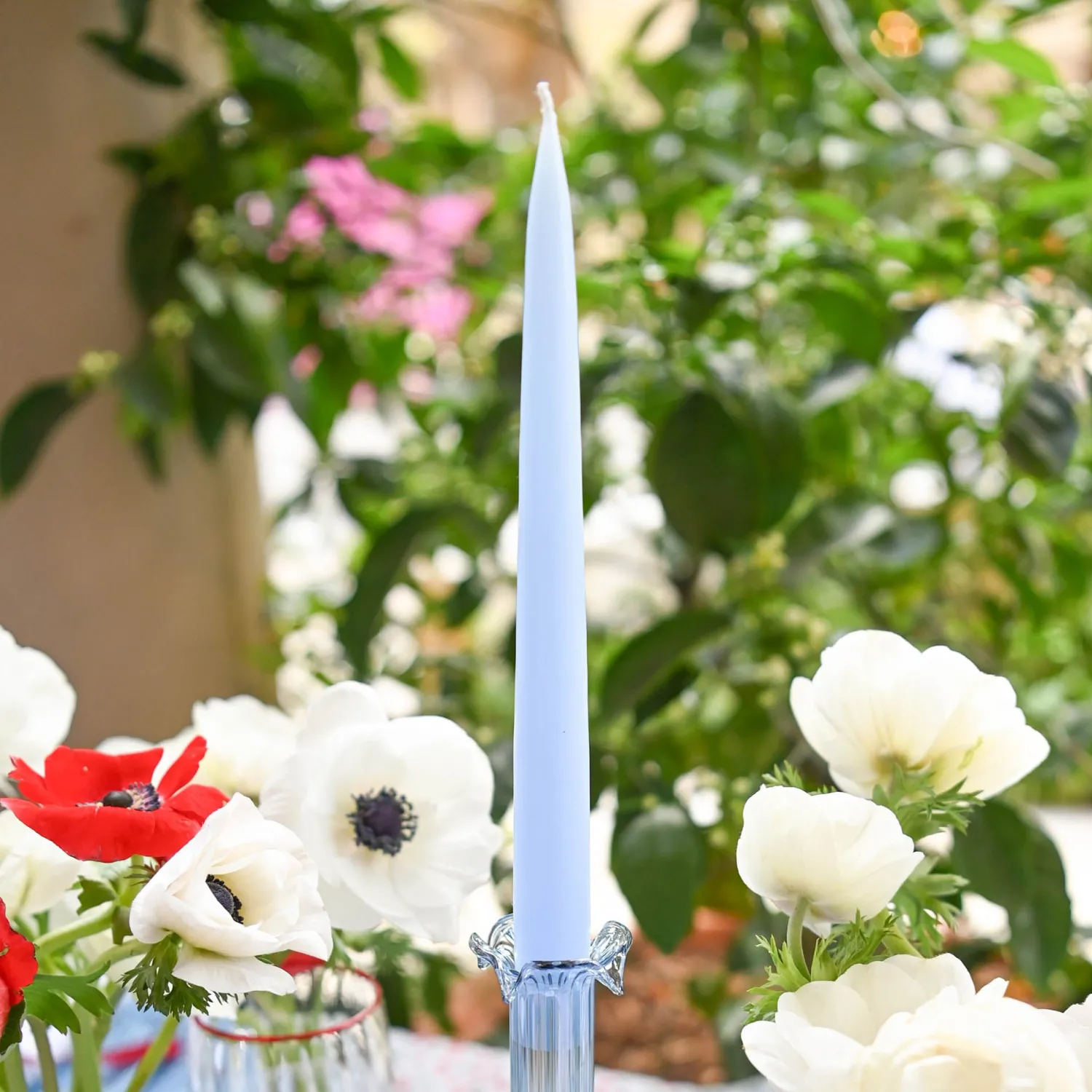 Mrs. Alice Handmade Ice Blue Candles (Set of 8)< Summer Candleware | Candles