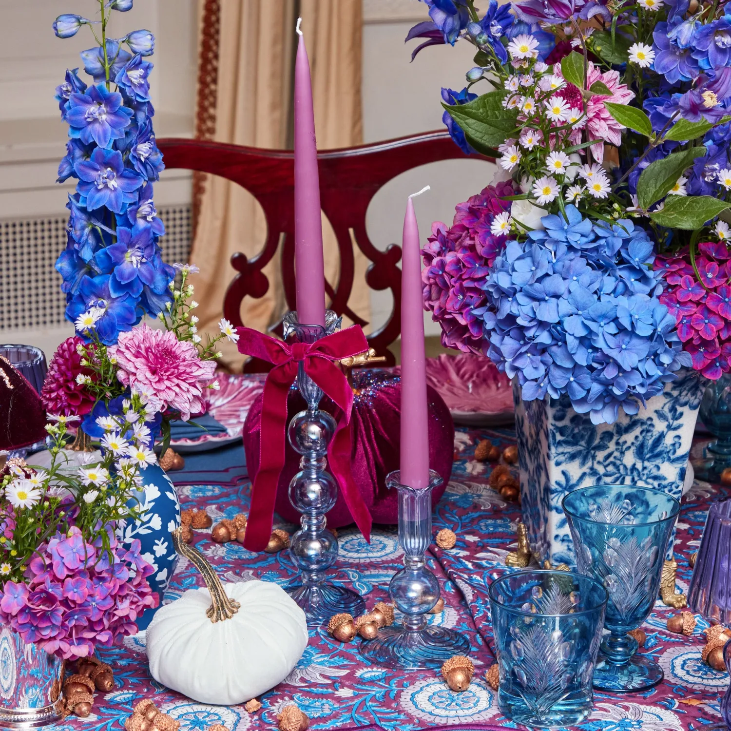 Mrs. Alice Handmade Purple Candles (Set of 8)< Summer Candleware | Candles