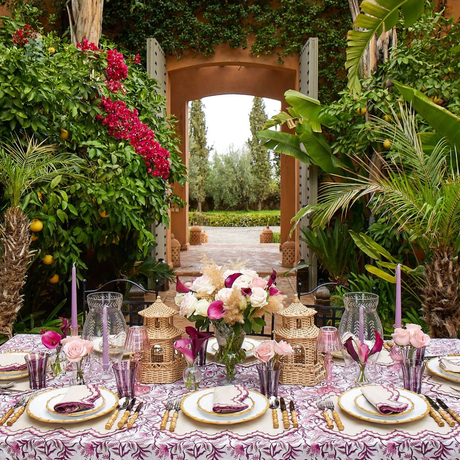 Mrs. Alice Handmade Purple Candles (Set of 8)< Summer Candleware | Candles