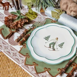 Mrs. Alice Heidi & Hans Skier Dinner & Starter Plates (Set of 8)< Crockery Sets