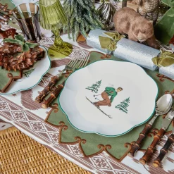 Mrs. Alice Heidi & Hans Skier Dinner & Starter Plates (Set of 8)< Crockery Sets