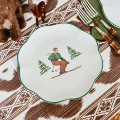 Mrs. Alice Heidi & Hans Skier Dinner & Starter Plates (Set of 8)< Crockery Sets