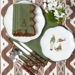 Mrs. Alice Heidi & Hans Skier Starter Plates (Set of 4)< Starter Plates | Crockery Sets