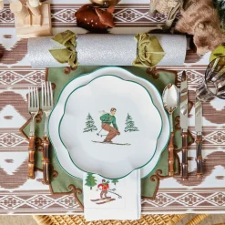 Mrs. Alice Heidi & Hans Skier Starter Plates (Set of 4)< Starter Plates | Crockery Sets