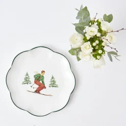 Mrs. Alice Heidi & Hans Skier Starter Plates (Set of 4)< Starter Plates | Crockery Sets