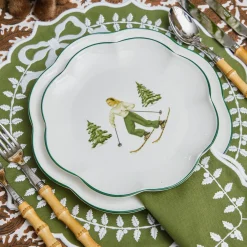 Mrs. Alice Heidi & Hans Skier Starter Plates (Set of 4)< Starter Plates | Crockery Sets