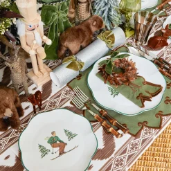 Mrs. Alice Heidi & Hans Skier Starter Plates (Set of 4)< Starter Plates | Crockery Sets