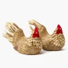 Mrs. Alice Henrietta the Brown Hen (Pair) - 21cm< Spring Decorations