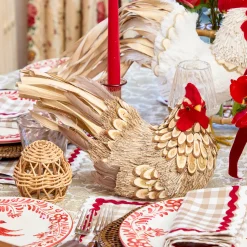 Mrs. Alice Henrietta the Brown Hen (Pair) - 21cm< Spring Decorations