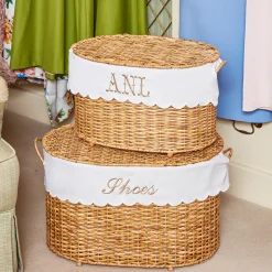 Mrs. Alice Isabella Rattan Basket (Medium)< For The Hostess | For The Rattan Lover