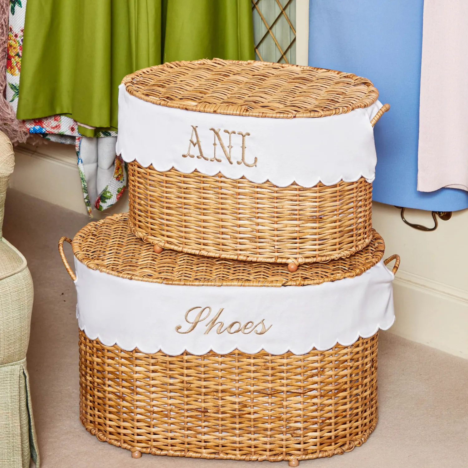 Mrs. Alice Isabella Rattan Basket (Medium)< For The Hostess | For The Rattan Lover