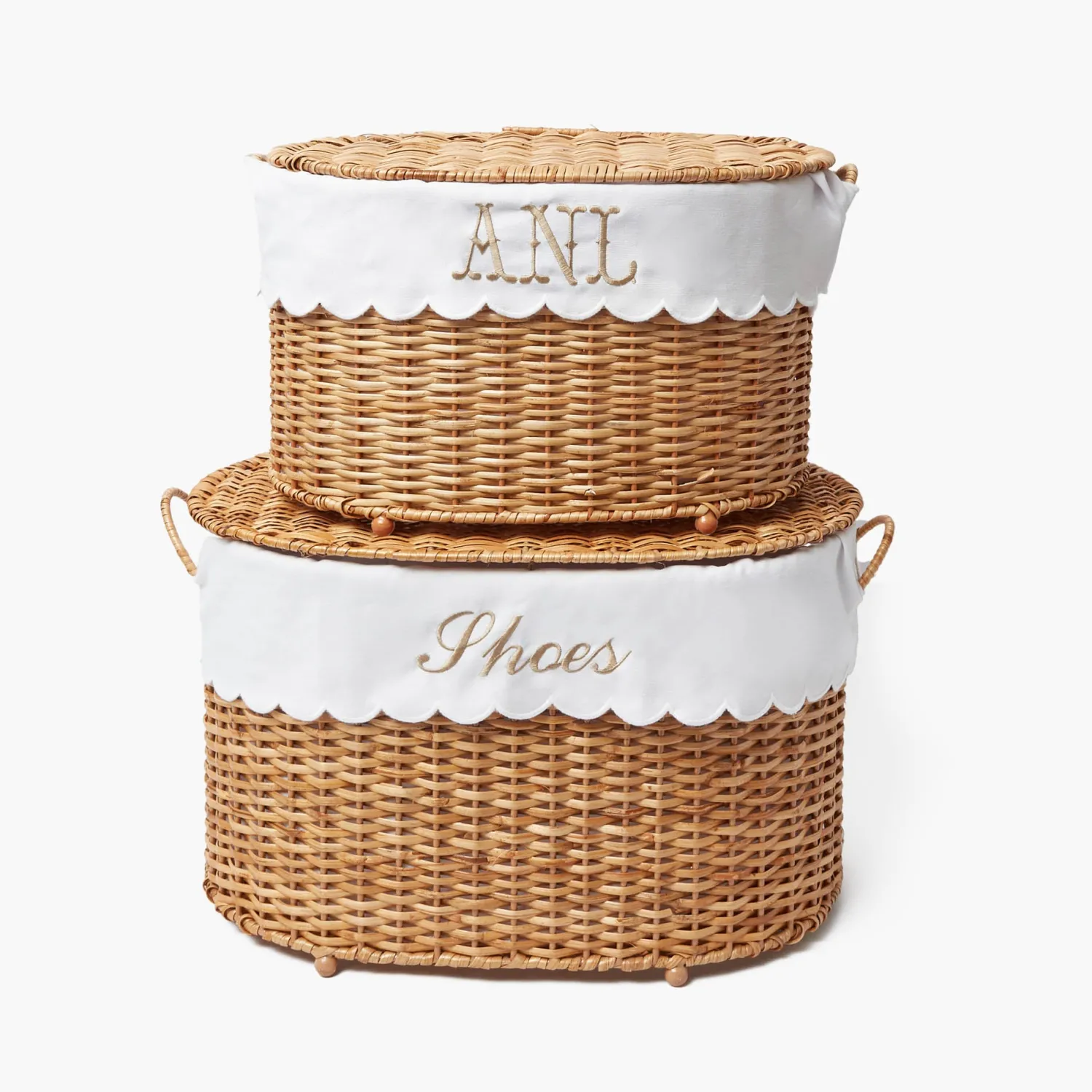 Mrs. Alice Isabella Rattan Basket (Medium)< For The Hostess | For The Rattan Lover