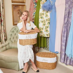 Mrs. Alice Isabella Rattan Basket (Medium)< For The Hostess | For The Rattan Lover