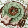 Mrs. Alice Isabella Taupe & Chocolate Placemats & Napkins (Set of 4)< Table Linen Sets | Mrs. Alice Monogram