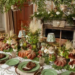 Mrs. Alice Isabella Taupe & Chocolate Placemats (Set of 4)< Placemats