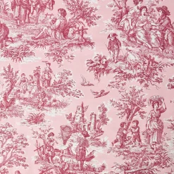 Mrs. Alice Isla Pink Toile Tablecloth< Tablecloths