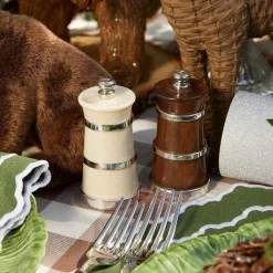 Mrs. Alice Ivorine & Rosewood Salt & Pepper Set< Crockery Sets | For The Hostess