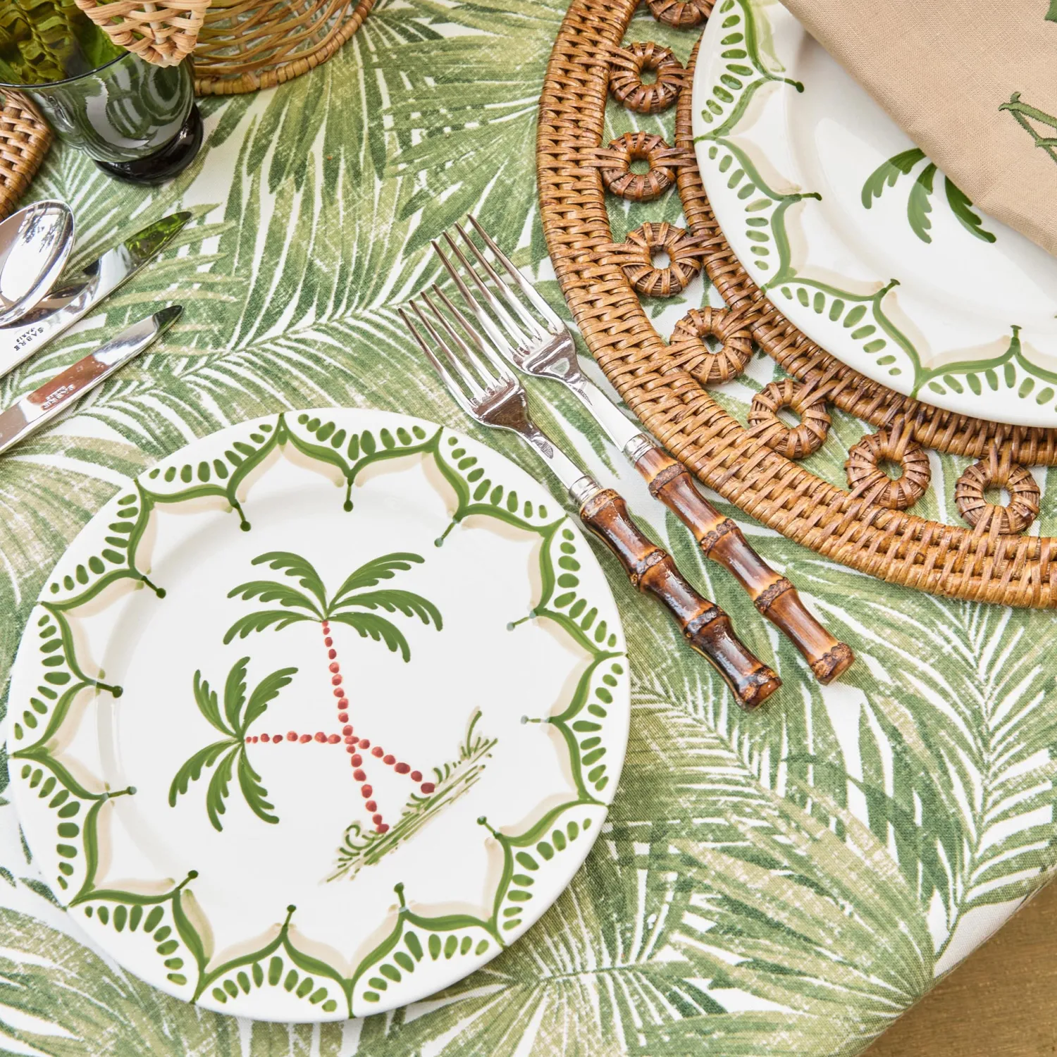 Mrs. Alice Jardin de Palmier Starter Plates (Set of 4)< Summer Crockery | Starter Plates