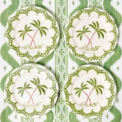 Mrs. Alice Jardin de Palmier Starter Plates (Set of 4)< Summer Crockery | Starter Plates