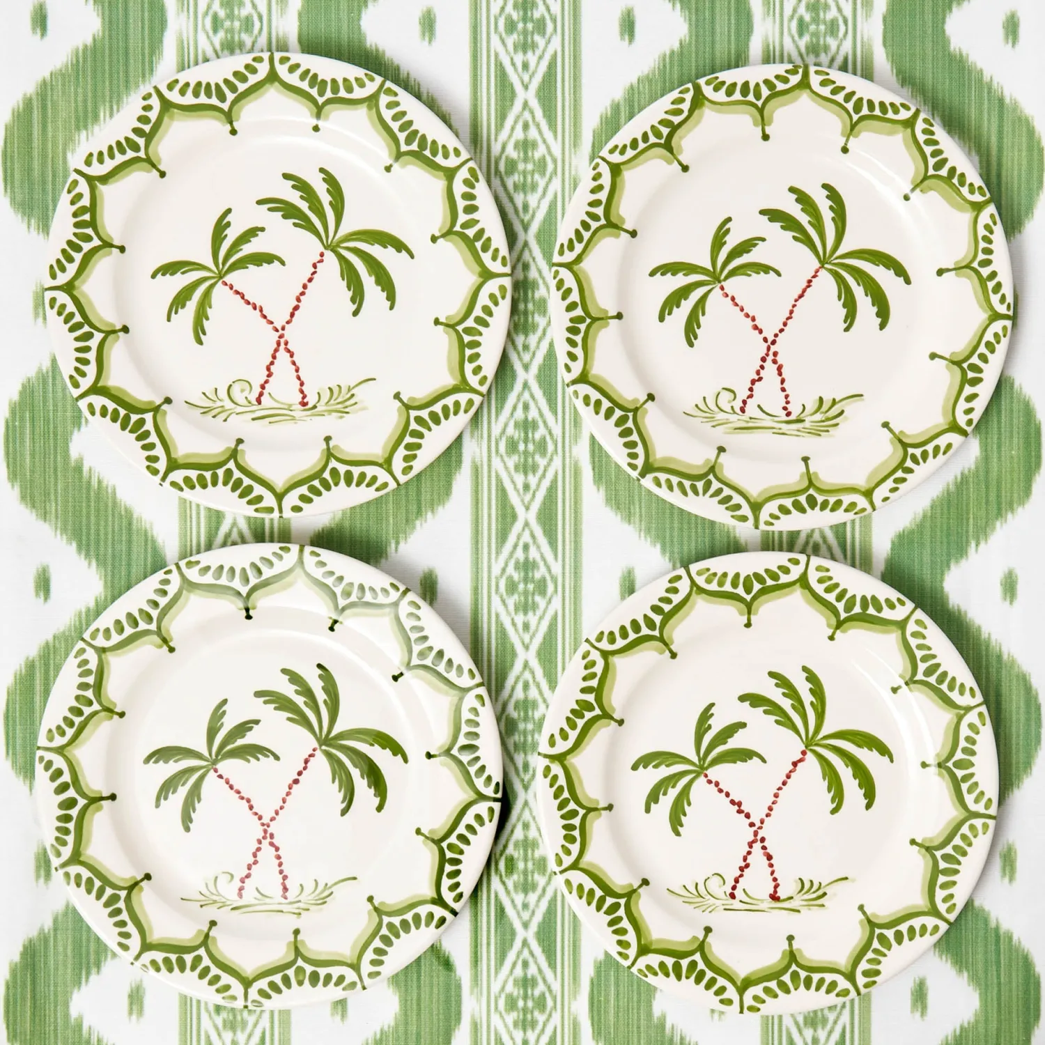 Mrs. Alice Jardin de Palmier Starter Plates (Set of 4)< Summer Crockery | Starter Plates