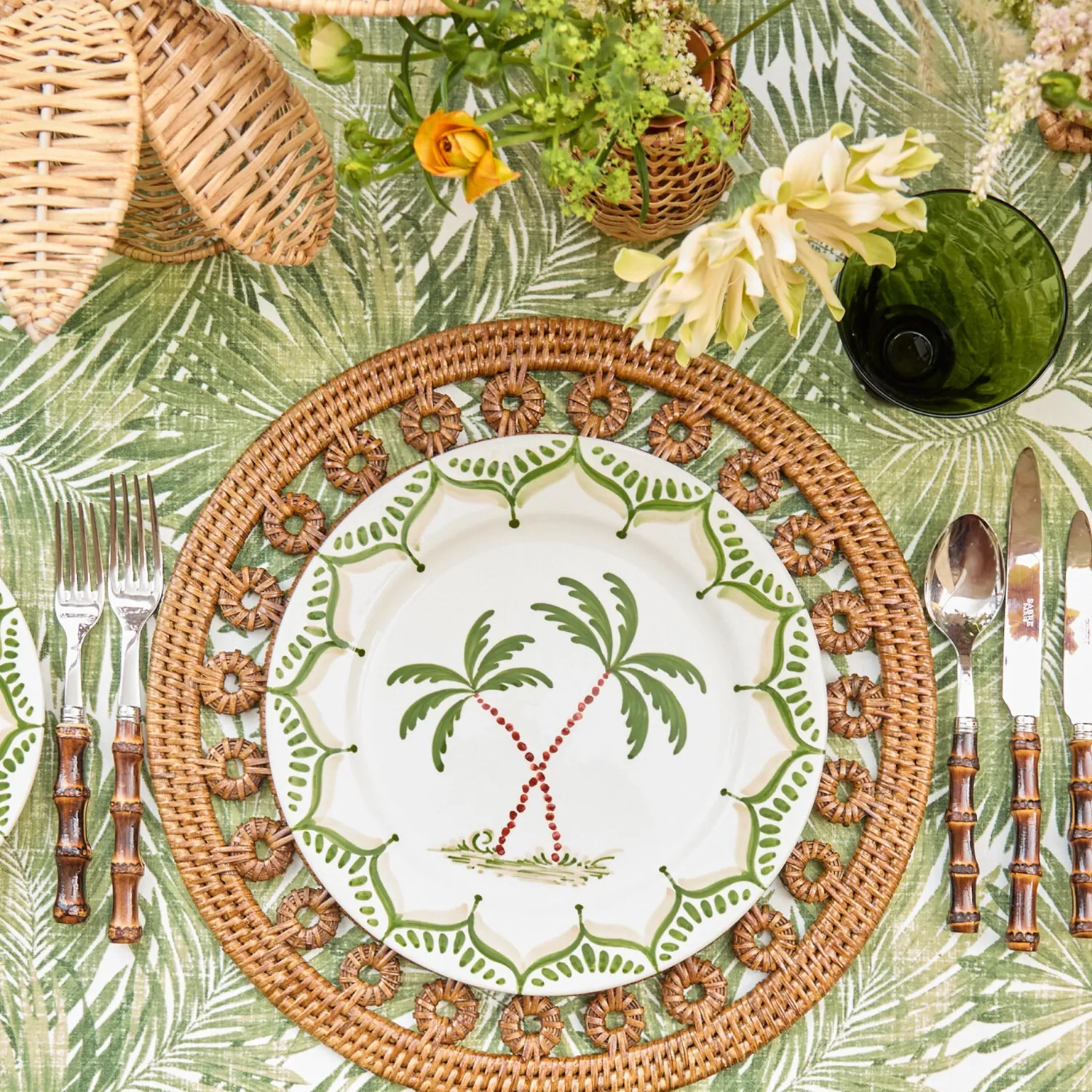 Mrs. Alice Jardin de Palmier Starter Plates (Set of 4)< Summer Crockery | Starter Plates