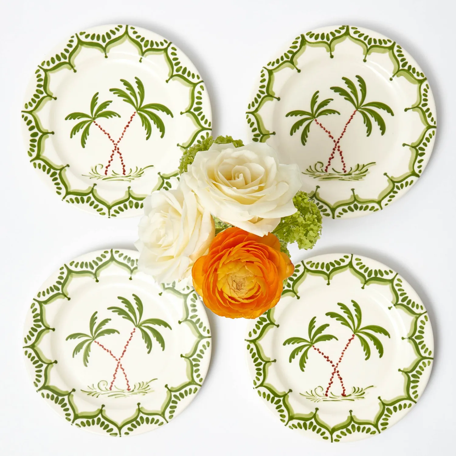 Mrs. Alice Jardin de Palmier Starter Plates (Set of 4)< Summer Crockery | Starter Plates