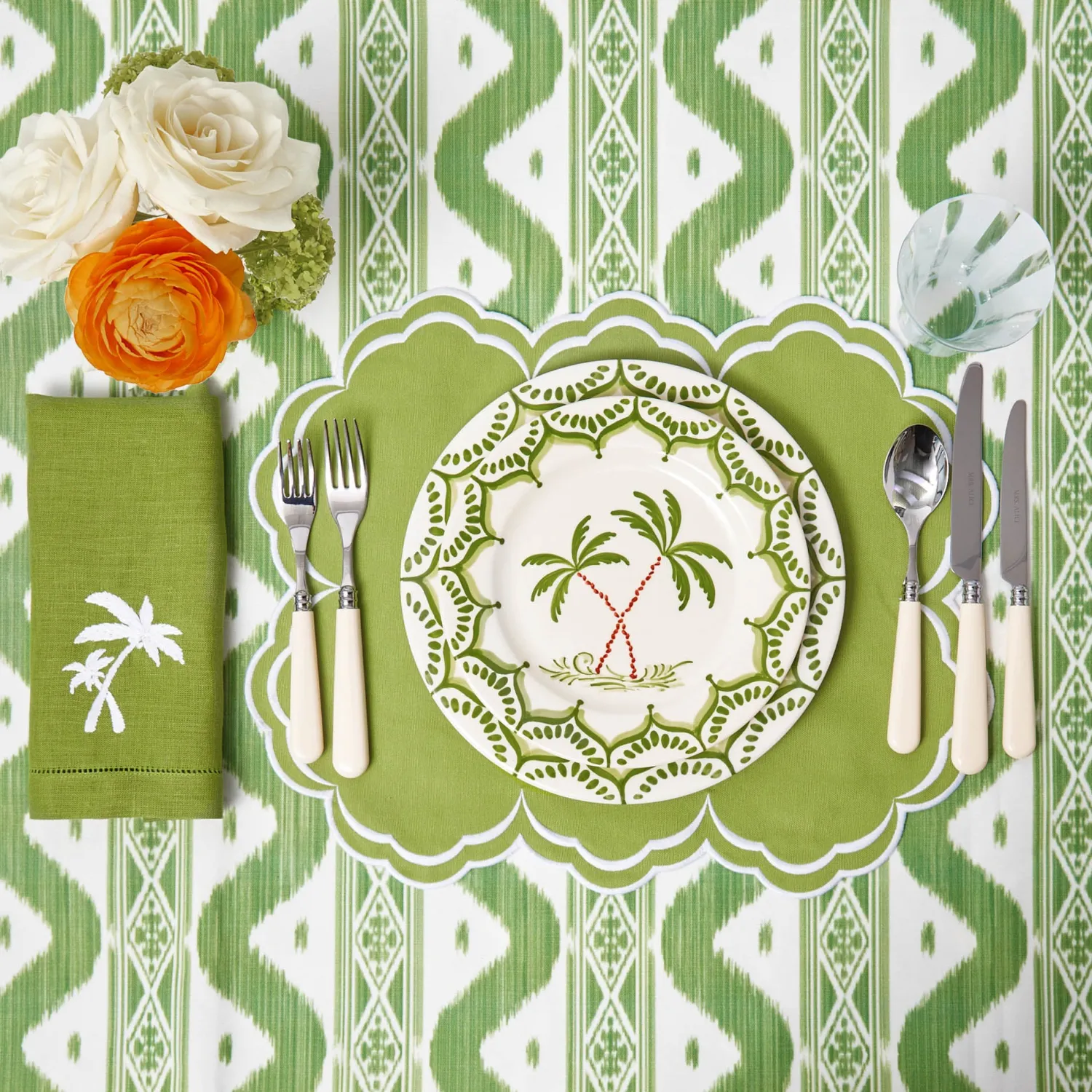 Mrs. Alice Jardin de Palmier Starter Plates (Set of 4)< Summer Crockery | Starter Plates